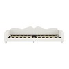 NicBex 81" Twin Size Day Bed with Trundle, Upholstered Daybed with Cloud-Shaped Backrest for Bedrooms - 4 of 4