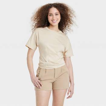 adviicd Tank Tops For Women Women's Organic Cotton sole Tank Top Beige XL 