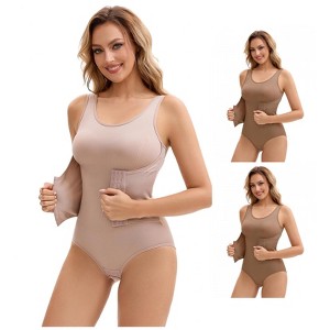 INSPIRE CHIC Women's 3 Rows Waist Cincher Butt Tummy Control Full Shapewear Body Shaper 3 Packs - 1 of 4