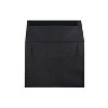 JAM Paper A6 Invitation Envelopes 4.75 x 6.5 Black Linen 68999I - 2 of 4