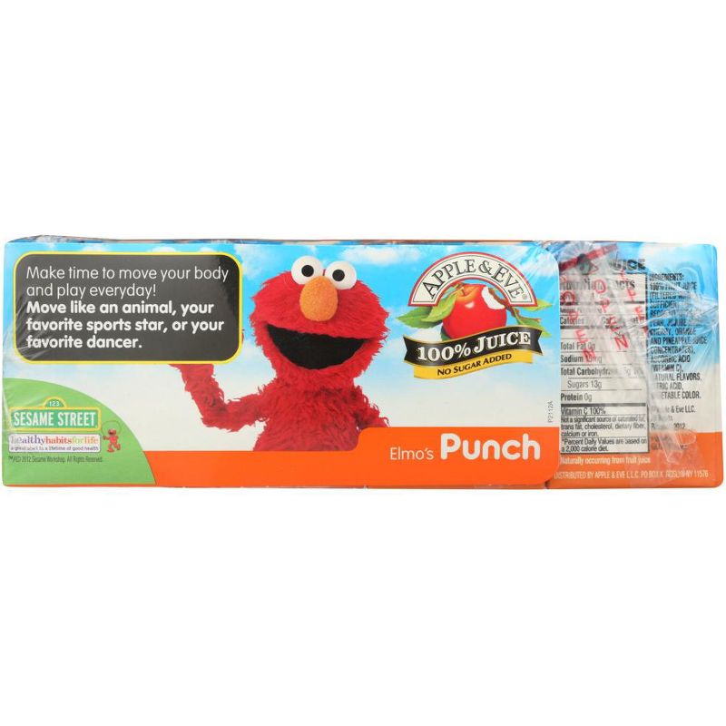 Apple & Eve Sesame Street Juice Elmo's Punch - Case of 5/8 pack, 125 ml, 3 of 7
