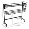 YIYIBYUS 2-Tier Over Sink Dish Drying Rack Cutlery Drainer Kitchen Shelf Cup Organizing - 4 of 4