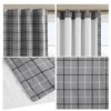 PAGED 50x84 Inch Back Tab Yarn Dyed Plaid Weave Blackout Curtains,Curtain Panels with Fleece Lining for Living Room,Bedroom - 4 of 4