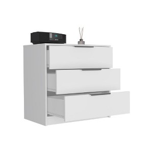NicBex 3 Drawers Dresser for Bedroom,Modern Style Wooden Drawers with Black Handle,Dressers for Kids Room,Living Room,Entry and Hallway - 1 of 4