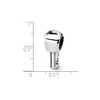 Black Bow Jewelry Sterling Silver Key Bead Charm - 3 of 4