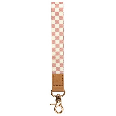 Walli Cases Blush Check Wrist Lanyard