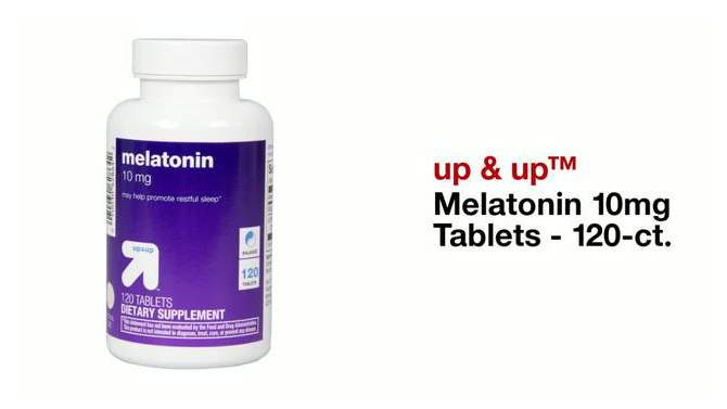 Melatonin 10mg Tablets - 120ct - up &#38; up&#8482;, 2 of 5, play video
