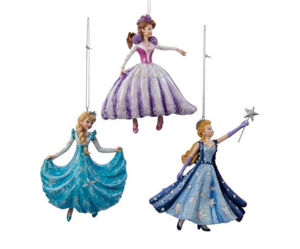 Kurt S. Adler 4.75" Ice Palace Dancing Princess with Star Wand Christmas Ornament - Blue/Purple