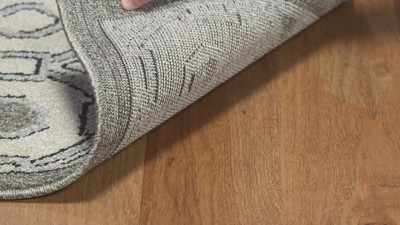 Amherst Light Grey/Ivory 7' Square Easy-Care Area Rug