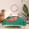 Deny Designs Twin/ Twin Extra Long Carriecantwell Festive Feline Comforter and Pillow Sham Green - 3 of 4