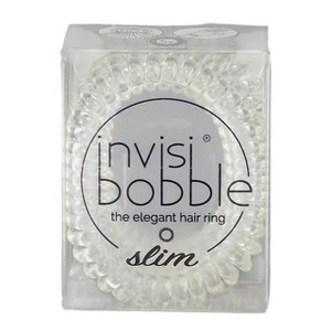 Invisibobble Slim The Elegant Hair Ring - Crystal Clear - The elegant solution for a traceless, all-day hold - 1 of 4