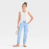 Girls' Bow Front Sweater Vest - Cat & Jack™ Cream - 3 of 3