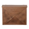 Royal Hampton Envelope Shaped Wall Mount Metal Mail Box - 3 of 4