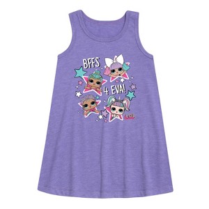 - LOL Surprise! - BFFS 4 EVA Graphic Sleeveless Aline Dress - 1 of 3