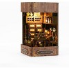 Chaokws DIY Book Nook Kit – Miniature Dollhouse Booknook, 3D Wooden Bookshelf Puzzle, Suitable Creative Bookshelf Easter Toys for Kids - 4 of 4