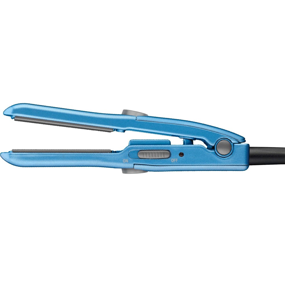 BaBylissPRO Nano Titanium Mini Flat Iron & Pouch - Blue - 0.5"