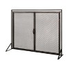 Spassway 40"W*31"H See-Through Fireplace Screen Spark Guard Safety Protector Guard Cover with Metal Decorative Mesh for Living Room - 3 of 4