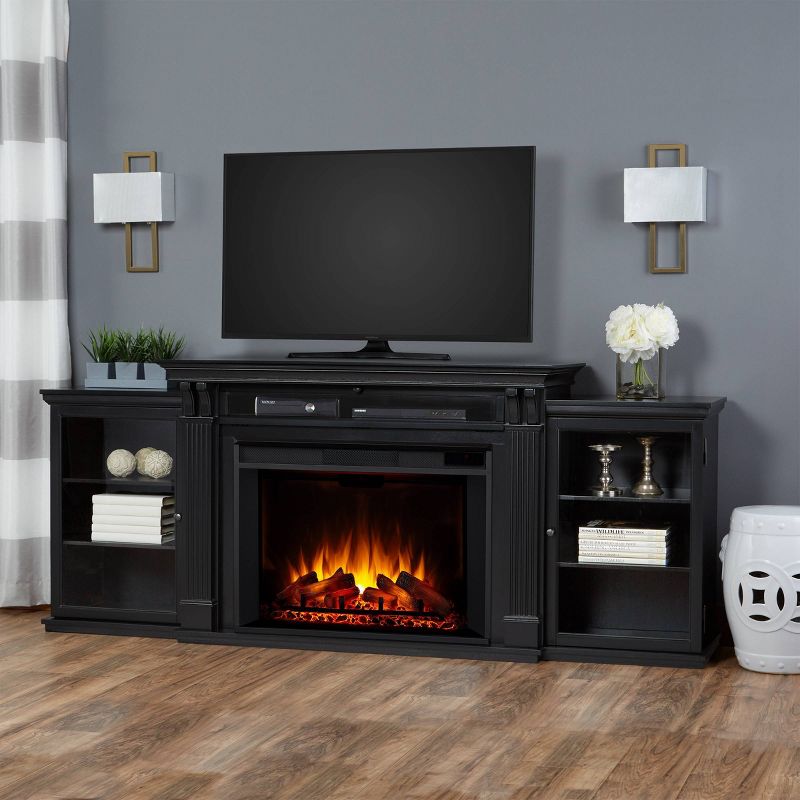 Real Flame Tracey Grand Electric Fireplace Entertainment Center Black, 3 of 8