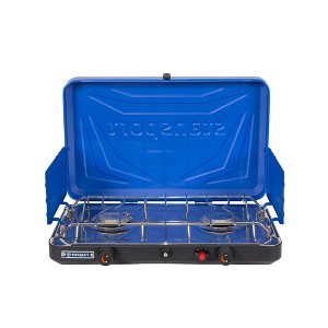 Stansport 2-Burner Propane Stove with Drip Pan & Piezo Igniter - 1 of 4