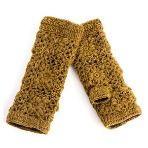 Flower Crochet Handwarmers_Nirvanna Designs - 1 of 4