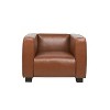 Goyette Contemporary Faux Leather Club Chair: Refined Tuxedo, Birch Wood - Christopher Knight Home - 2 of 4