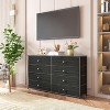 Wide Dresser with 8 Fabric Drawers TV Entertainment Center with Storage for 55'' TV Large Chest of Drawers for Bedroom Living Room Entryway - 4 of 4
