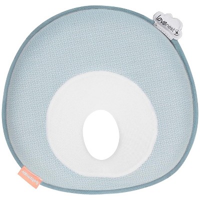 Image of Babymoov Lovenest Plus Baby Pillow, Pediatrician Designed Infant Head & Neck Support, Mosaic Blue