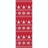 TackView Christmas Area Rug, Washable Large Rugs Xmas Snowflakes Rug, Soft Washable Carpet for Living Room Bedroom, Red - 3 of 4