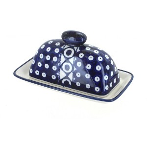 Blue Rose Polish Pottery 1377 Zaklady Butter Dish - 1 of 1