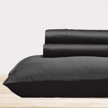 Superity Linen 100% Cotton Breathable Twin Xl Fitted Sheet – Black : Target
