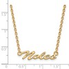 Black Bow Jewelry 14k Yellow Gold Plated Sterling Silver Florida State Seminoles NCAA Necklace 18 Inch - 2 of 4