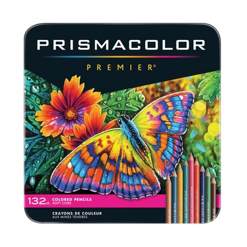 132 Colored Pencils Set, With Adult Coloring Book and Sketch Book