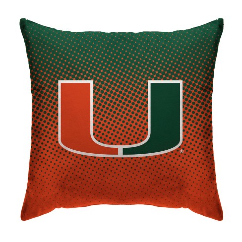 Ncaa Miami Hurricanes 18 X18 Throw Dot Pillow Target