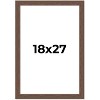PosterPalooza | 18x27 Wide Barnwood Picture Frame, UV Acrylic, 6 Finishes - Grey, Brown, White, and Black - 2 of 4