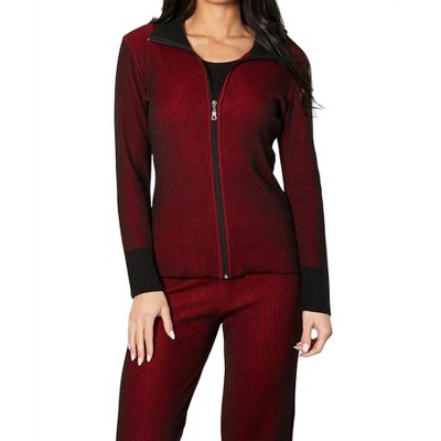 Women's Two Tone Ribbed Cardigan - Angel Apparel