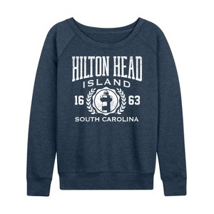 Women's - Instant Message - Hilton Head Island Collegiate Lightweight French Terry Slouchy - 1 of 4
