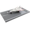 Grumman F-14 Tomcat Fighter Aircraft Gray with Red Stripes with Runway Section Diecast Model Airplane by Runway24 - 3 of 4