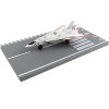 Grumman F-14 Tomcat Fighter Aircraft Gray with Red Stripes with Runway Section Diecast Model Airplane by Runway24 - image 3 of 3