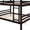 Dsvimoy Bed Bunk Bed with Easy Assembly and Eco Friendly Materials for Kids Room, Black, 79.13"*59.06"*61.81" - 4 of 4
