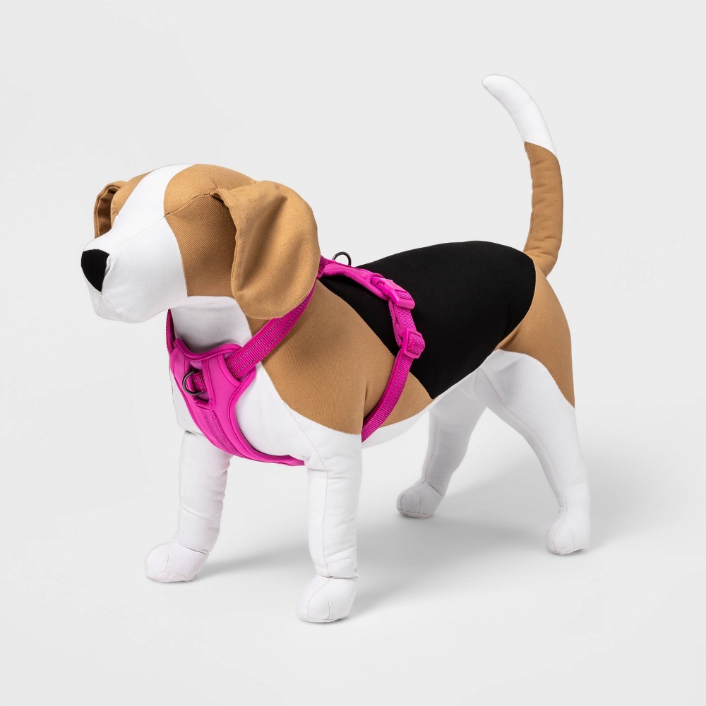 Photos - Collar / Harnesses Reflective Comfort Dog Harness - L - Pink - Boots & Barkley™