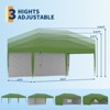 10x20 Heavy Duty Pop Up Canopy Tent w/Roller Bag, 4 Weight Bags, 8 Stakes & 6 Guy Ropes - 3 Height Adjustable - 4 of 4