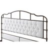 King Size High Board Metal Bed, Heavy Duty Metal Bed Frame, No Box Spring Needed, Easy Assemble, King Platform Bed Frame With Soft Headboard Footboard - 3 of 4