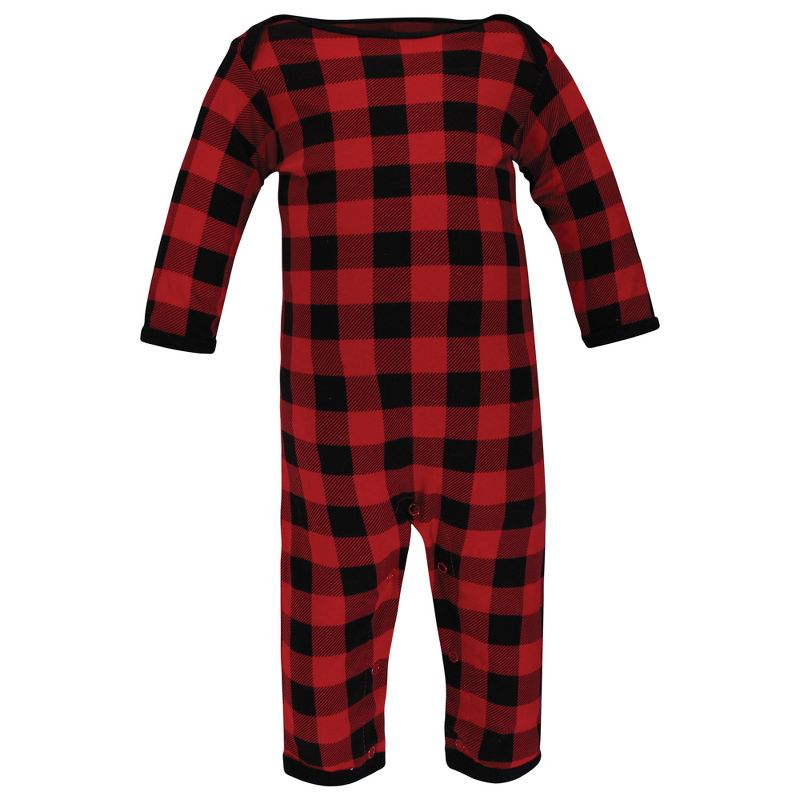 Hudson Baby Unisex Baby Cotton Coveralls, Christmas Tree, 5 of 7