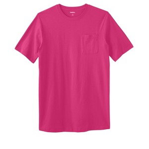 KingSize Shrink-Less Lightweight Longer-Length Crewneck Pocket T-Shirt - 1 of 4