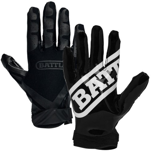 Battle Receivers Double Threat Football Gloves - Youth Xl - Black/black :  Target