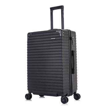 DUKAP Tour Lightweight Hardside Medium Checked Spinner Suitcase