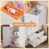 PAKASEPT 43.3" W Changing Table Dresser with Changing Table Top, Baby Nursery Dresser with 8 Drawers and 2 Cabinet, Diaper Changing Station - 4 of 4