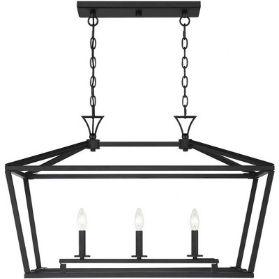 Savoy House Townsend 3 - Light Chandelier in  Matte Black