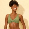Women's Ribbed Tab-Front Bralette Bikini Top - Shade & Shore™ - 3 of 4
