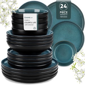 vancasso 24-Piecee Stoneware Dinnerware Set , Including Dinner/Dessert Plates, Soup Plate And Bowls, For 6 People - 1 of 4